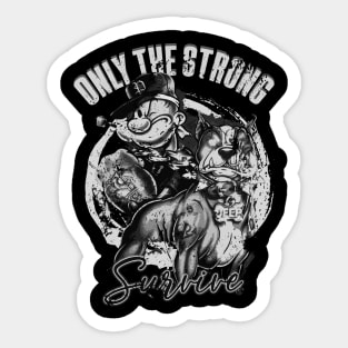 popeye | only the strong survive Sticker